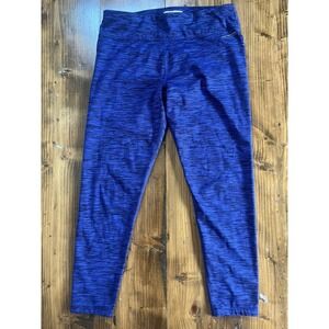 Marc New York Performance Blue Space Dye Cropped Leggings Womens Large